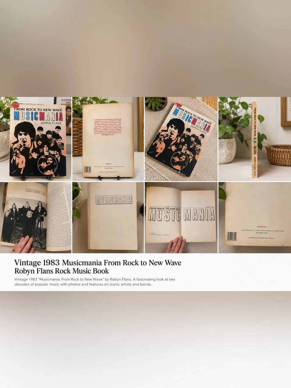 Vintage 1983 Musicmania From Rock to New Wave Robyn Flans Beatles Fleetwood Mac